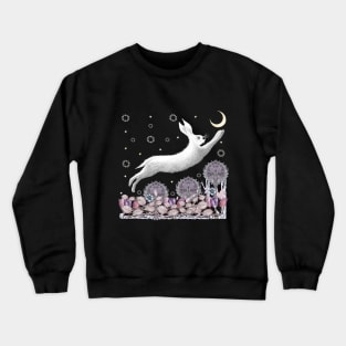 Running Snow Hare Crewneck Sweatshirt